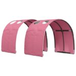 vidaXL Posteľ s Tunelom 4 pcs Biela a ružová Kompozitné drevo – Obrázok 5