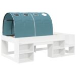 vidaXL Posteľ s Tunelom 4 pcs Biela a svetlomodrá Kompozitné drevo – Obrázok 3