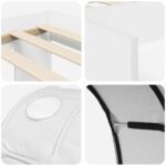 vidaXL Posteľ s Tunelom 4 pcs Biela Kompozitné drevo – Obrázok 9