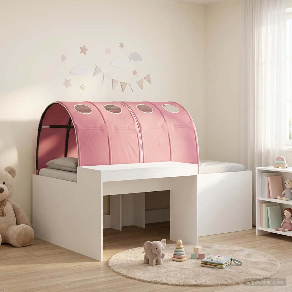 3423692_1.jpg vidaXL Posteľ s tunelom 4 pcs Artisian dub a ružová Kompozitné drevo – Obrázok 1
