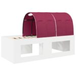 vidaXL Posteľ s tunelom 4 pcs Artisian dub a červená Kompozitné drevo – Obrázok 8