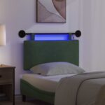 vidaXL Závesné čelo postele Jungle Green Kordúrová tkanina – Obrázok 5