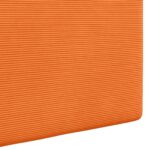 vidaXL Závesné čelo postele S LED svetlom Oranžová Kordúrová tkanina – Obrázok 9