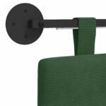 vidaXL Závesné čelo postele Jungle Green Kordúrová tkanina – Obrázok 10