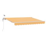 vidaXL Zatemniteľná markíza Piesková 600 × 350 cm Polyester a kov