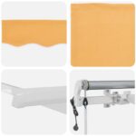 vidaXL Zatemniteľná markíza Piesková 600 × 350 cm Polyester a kov – Obrázok 4