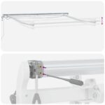 vidaXL Zatemniteľná markíza Piesková 600 × 350 cm Polyester a kov – Obrázok 8