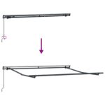 vidaXL Zatemniteľná markíza Svetlo šedá a biela 600 × 350 cm – Obrázok 4