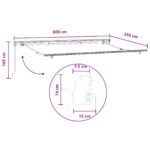 vidaXL Zatemniteľná markíza Svetlo šedá a biela 600 × 350 cm – Obrázok 6