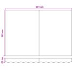 vidaXL Zatemniteľná markíza Svetlo šedá a biela 600 × 350 cm – Obrázok 7