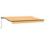 vidaXL Zatemniteľná markíza Piesková 600 × 350 cm Polyester a oceľ
