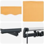 vidaXL Zatemniteľná markíza Piesková 600 × 350 cm Polyester a oceľ – Obrázok 3