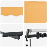 vidaXL Textília na slnečník Piesková 600 × 350 cm Polyester – Obrázok 4