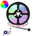vidaXL LED pás 12 pcs Čierna a priehľadná 3000 mm Meď a plast