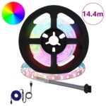 vidaXL LED pás 12 pcs Čierna a priehľadná 1200 mm Meď a plast – Obrázok 2