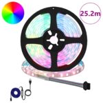 vidaXL LED pás 12 pcs Čierna a priehľadná 2100 mm Meď a plast – Obrázok 2