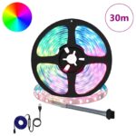 vidaXL LED pás 12 pcs Čierna a priehľadná 2500 mm Meď a plast – Obrázok 2
