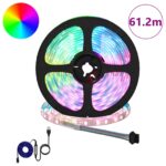 vidaXL LED pás 12 pcs Čierna a priehľadná 5100 mm Meď a plast – Obrázok 2