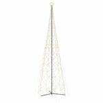 vidaXL Vianočný stromček z kužeľa, teplá biela, 3000 LED diód, 230x800 cm – Obrázok 2
