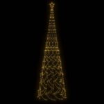 vidaXL Vianočný stromček z kužeľa, teplá biela, 3000 LED diód, 230x800 cm – Obrázok 3