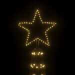vidaXL Vianočný stromček z kužeľa, teplá biela, 3000 LED diód, 230x800 cm – Obrázok 4