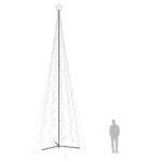 vidaXL Vianočný stromček z kužeľa, teplá biela, 3000 LED diód, 230x800 cm – Obrázok 8