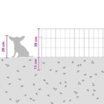 vidaXL Záhradný plot s kolíkmi 48 pcs 95 x 30 cm Mesh Pozinkovaná oceľ – Obrázok 9