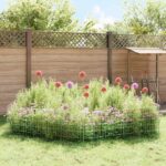 vidaXL Záhradný plot s kolíkmi 48 pcs 75 x 50 cm Mesh Pozinkovaná oceľ – Obrázok 4