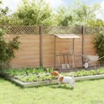 vidaXL Záhradný plot s kolíkmi 48 pcs 95 x 50 cm Mesh Pozinkovaná oceľ