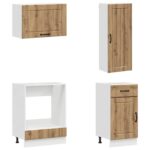 vidaXL Kuchynská jednotka LUCCA 8 pcs Dub artisan Kompozitné drevo – Obrázok 4