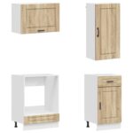vidaXL Kuchynská jednotka PORTO 8 pcs Dub sonoma Kompozitné drevo – Obrázok 4