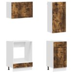 vidaXL Kuchynská jednotka PORTO 8 pcs Dymový dub Kompozitné drevo – Obrázok 4