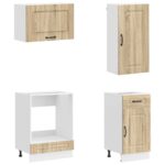 vidaXL Kuchynská jednotka KALMAR 8 pcs Dub sonoma Kompozitné drevo – Obrázok 4