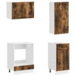 vidaXL Kuchynská jednotka KALMAR 8 pcs Dymový dub Kompozitné drevo – Obrázok 4