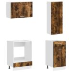 vidaXL Kuchynská jednotka LYON 8 pcs Dymový dub Kompozitné drevo – Obrázok 4