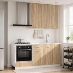 vidaXL Kuchynská jednotka LYON 5 pcs Dub sonoma Kompozitné drevo