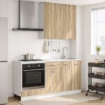 vidaXL Kuchynská jednotka LYON 5 pcs Dub sonoma Kompozitné drevo