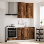 vidaXL Kuchynská jednotka LYON 5 pcs Staré drevo Kompozitné drevo