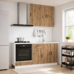 vidaXL Kuchynská jednotka KALMAR 5 pcs Dub artisan Kompozitné drevo