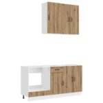vidaXL Kuchynská jednotka LUCCA 5 pcs Dub artisan Kompozitné drevo – Obrázok 2