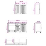 vidaXL Kuchynská jednotka LUCCA 5 pcs Dub artisan Kompozitné drevo – Obrázok 8