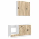 vidaXL Kuchynská jednotka LUCCA 5 pcs Dub sonoma Kompozitné drevo – Obrázok 2