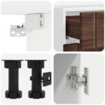 vidaXL Kuchynská jednotka LUCCA 5 pcs Hnedý dub Kompozitné drevo – Obrázok 4