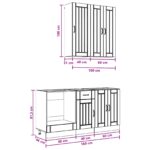 vidaXL Kuchynská jednotka LUCCA 5 pcs Dub artisan Kompozitné drevo – Obrázok 9