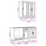 vidaXL Kuchynská jednotka PORTO 5 pcs Dub sonoma Kompozitné drevo – Obrázok 9