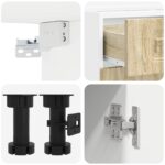 vidaXL Kuchynská jednotka KALMAR 4 pcs Dub sonoma Kompozitné drevo – Obrázok 4
