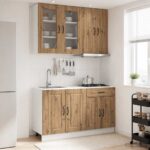 vidaXL Kuchynská jednotka KALMAR 4 pcs Dub artisan Kompozitné drevo