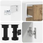 vidaXL Kuchynská jednotka KALMAR 4 pcs Dub artisan Kompozitné drevo – Obrázok 4