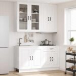 vidaXL Kuchynská jednotka KALMAR 4 pcs Biela Kompozitné drevo