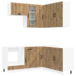 vidaXL Kuchynská jednotka KALMAR 8 pcs Dub artisan Kompozitné drevo – Obrázok 2